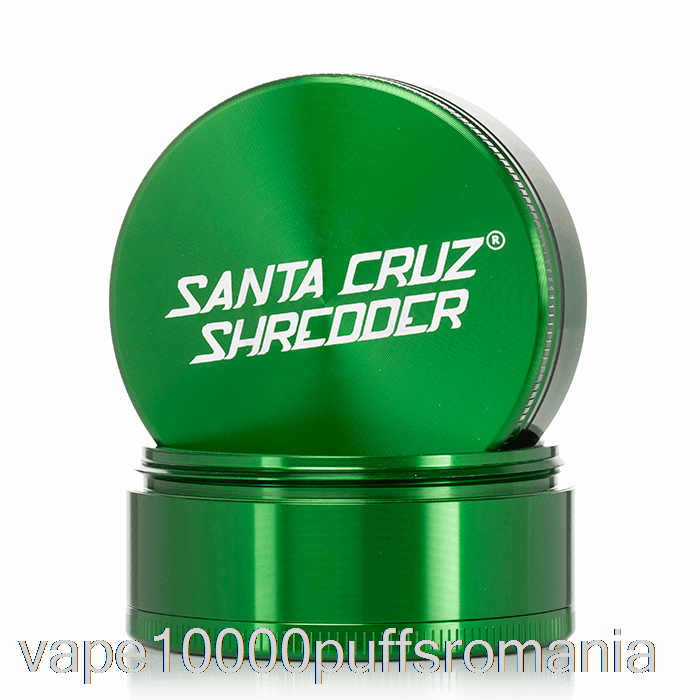 Vape Romania Santa Cruz Shredder 2,75 Inch Râșniță Mare 4 Piese Verde (70 Mm)